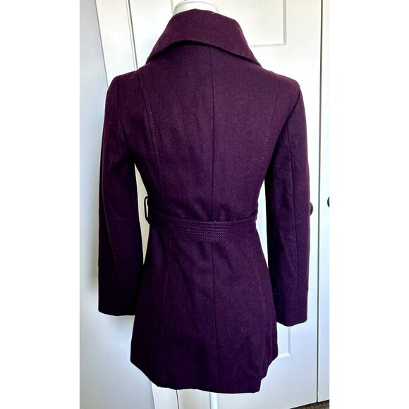 Nine West Winter Size 2 Woman Wool Blend Coat in Plum - Picture 5 of 7